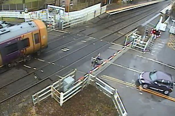 CCTV sees train’s emergency stop as dog walker breaches level crossing