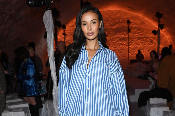 Maya Jama leads the dad shirt trend in an oversized striped blue buy – here’s how to shop the look