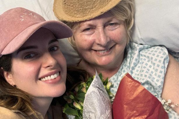 Binky Felstead reveals her mum is in hospital amid MS battle as star tries to sneak in Champagne