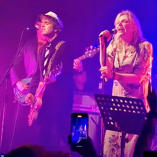 Courtney Love joins Green Day covers band in rare public appearance onstage in London