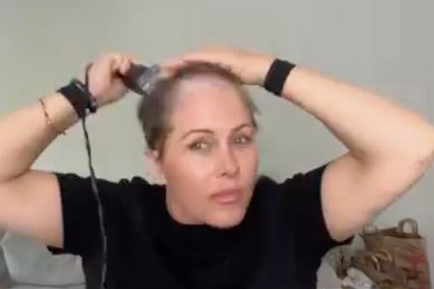 Baywatch star Nicole Eggert, 52, heartbreakingly shaves head amid breast cancer battle