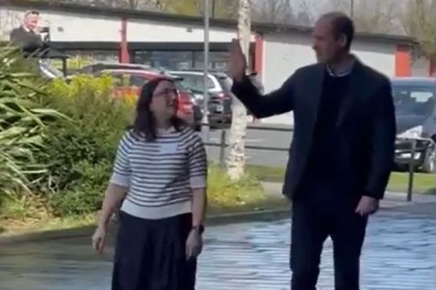 Prince William cheered after being seen in public following Kate Middleton video
