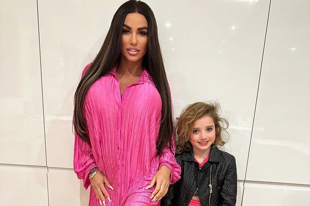 Katie Price faces backlash as daughter Bunny, 9, wears heels and face full of makeup at event