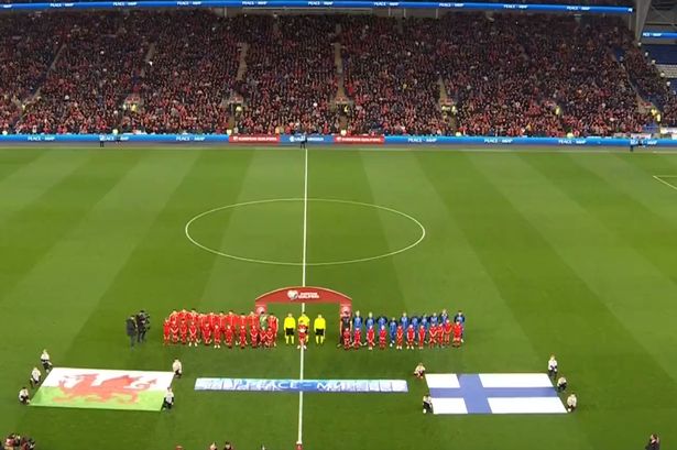The epic Welsh national anthem is taken to another level at Wales football matches