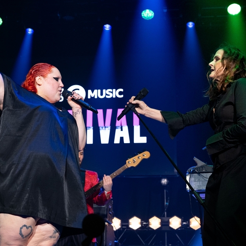 Gossip joined on stage by Alison Moyet at BBC Radio 6 Music Festival