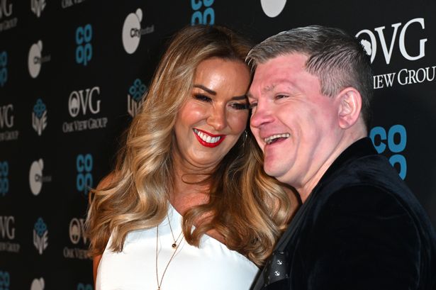 Claire Sweeney and Ricky Hatton make red carpet debut as a couple at star-studded event