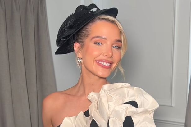 Shop Helen Flanagan’s exact match Aintree Ladies Day dress as price is slashed