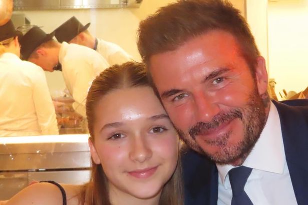 David Beckham fights tears as he addresses daughter Harper, 12 ...