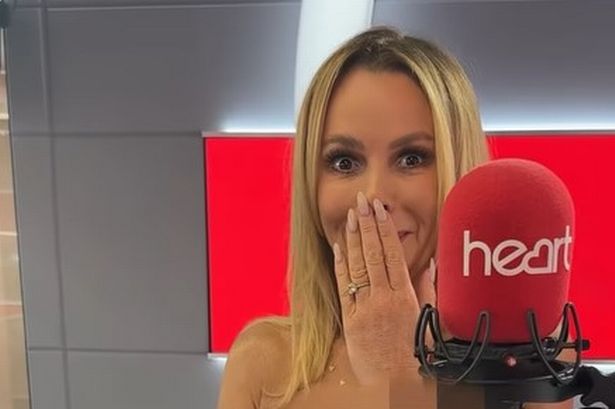 Amanda Holden, 53, strips completely naked in Heart FM studio as co-host calls it ‘distracting’