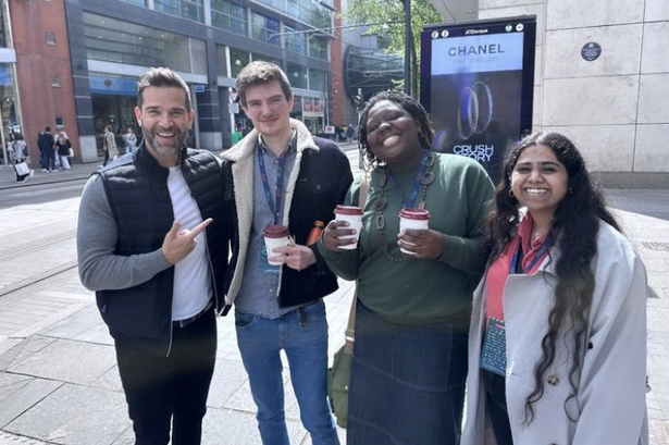 BBC Morning Live’s Gethin Jones says ‘how nice’ after surprise visit during filming break