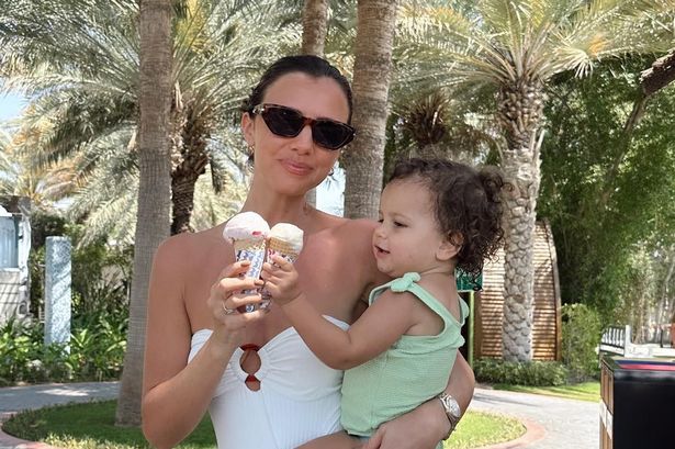 Lucy Mecklenburgh looks incredible in white swimsuit during family holiday with Ryan Thomas and kids
