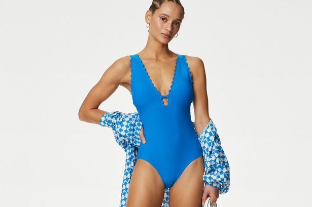 M&S brings back sell-out scalloped swimsuits in five colours for summer 2024