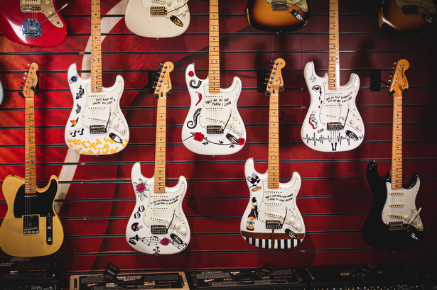 Guitars inspired by greats on tour in playable exhibition