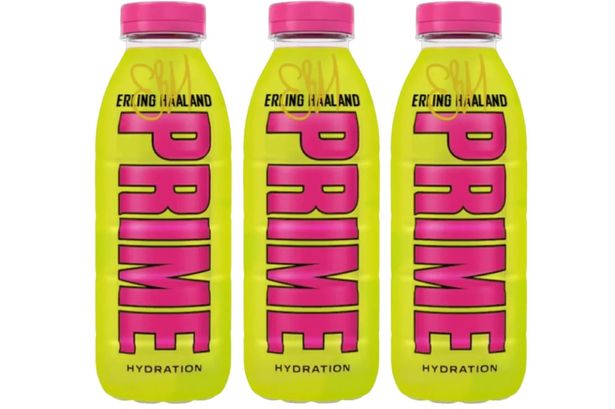 Erling Haaland signed Prime Hydration bottles only £2 at Home Bargains and Iceland