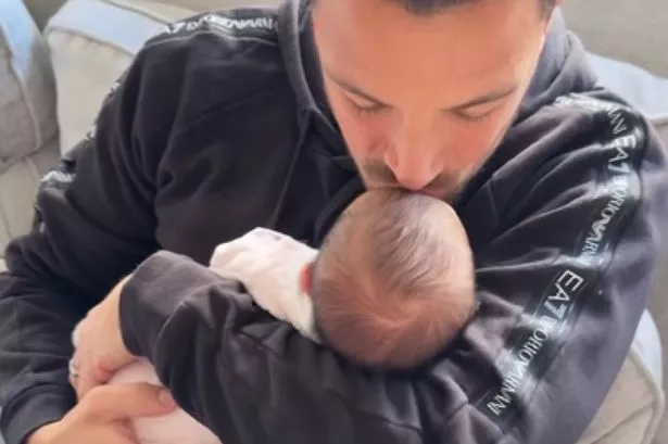 Peter Andre bonds with baby Arabella – after viral video with Princess goes wrong