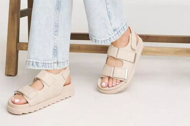 Simply Be’s £30 wide fit sandals offer a chic alternative to Dior’s £890 designer pair