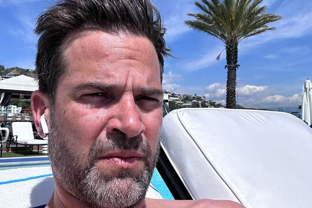 The One Show host Gethin Jones leaves viewers hot under the collar as he strips off to tiny shorts