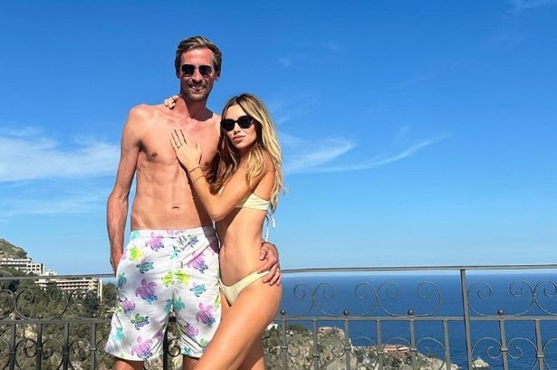 Abbey Clancy turns heads in tiny bikini on romantic break with Peter Crouch