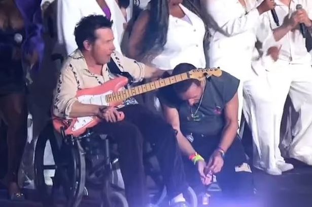 Glastonbury crowd go wild as Michael J. Fox makes surprise stage appearance with Coldplay amid Parkinson’s battle