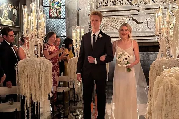 Naomi Watts walked down aisle by towering son Sasha, 16, as she weds Billy Crudup for second time