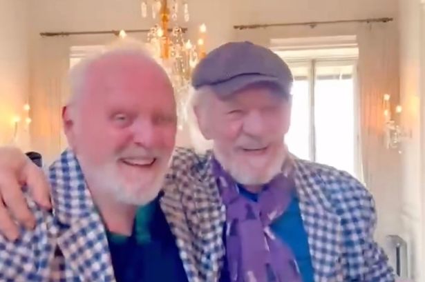 Sir Anthony Hopkins gives major Sir Ian McKellen health update after fall with sweet video