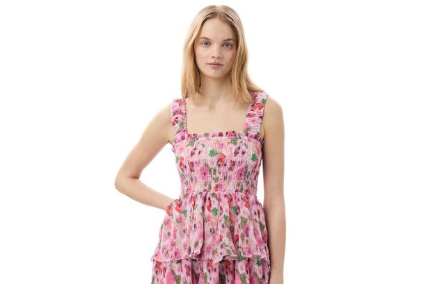 Ganni’s sale sees floral midi slashed to £127 and dozens of other trending buys cut by 50%