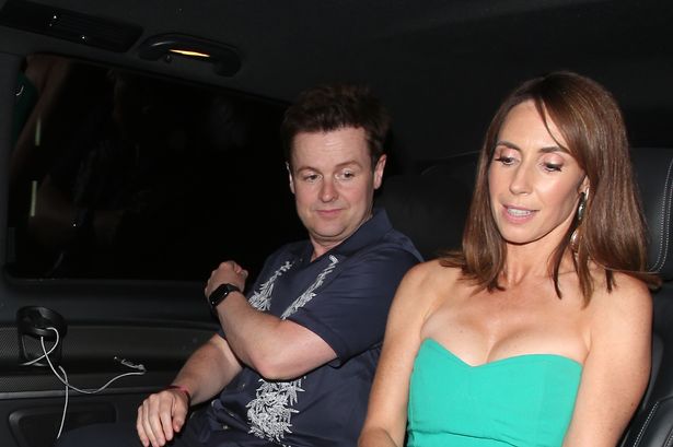 Dec Donnelly seen leaving party with Alex Jones after celebrating Katherine Jenkins’ birthday