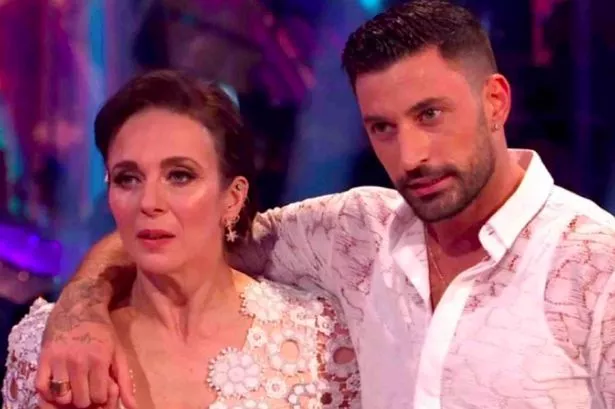 Strictly’s Amanda Abbington seen in tears as she’s comforted by friend after Giovanni Pernice feud